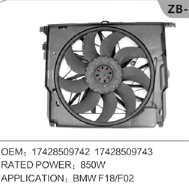 Ventilador do radiador do motor OEM 17428509742 para BMW F02 F18
